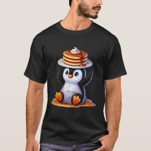 Penguin Balancing Pancakes T-Shirt