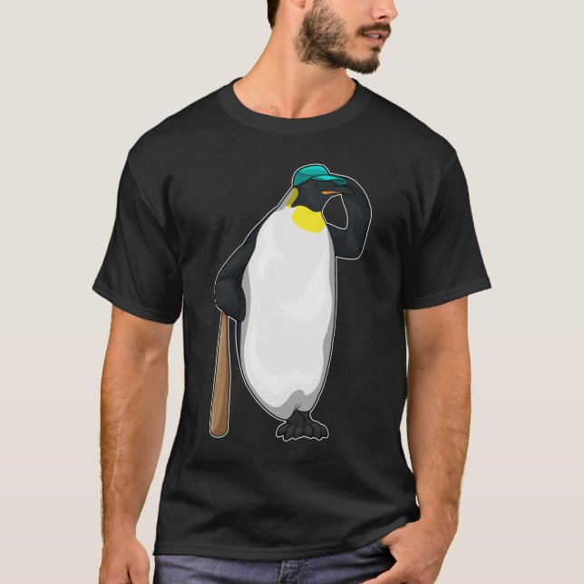 Penguin Baseball Baseball bat T-Shirt (Front)