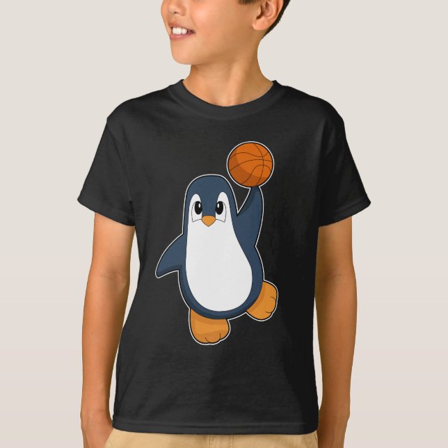 Penguin Basketball player Basketball T-Shirt (Front)