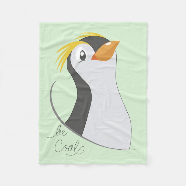 Penguin-Be Cool Fleece Blanket (Front)