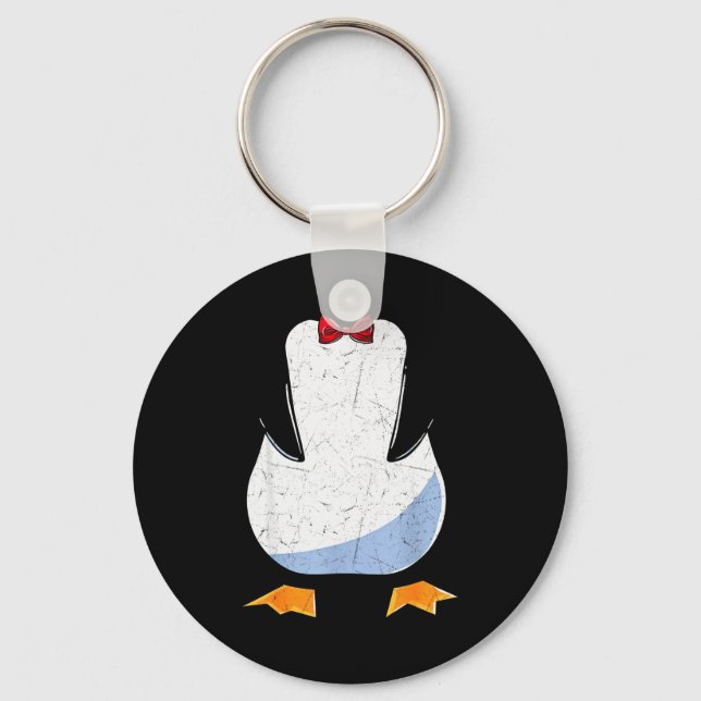 Penguin Belly Men Women Kids Penguin Costume  Key Ring (Front)