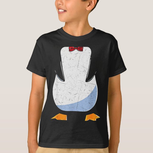 Penguin Belly Men Women Kids Penguin Costume  T-Shirt (Front)