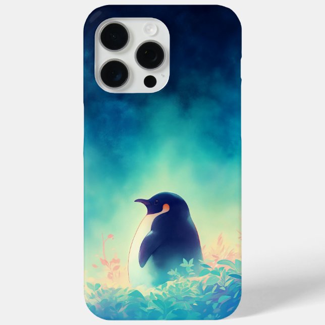 Penguin Beneath the Dark Sky Case-Mate iPhone Case (Back)