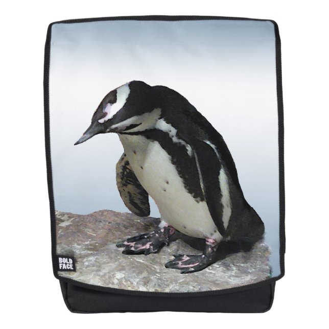 Penguin Bird Animal Boldface Backpack (Front)
