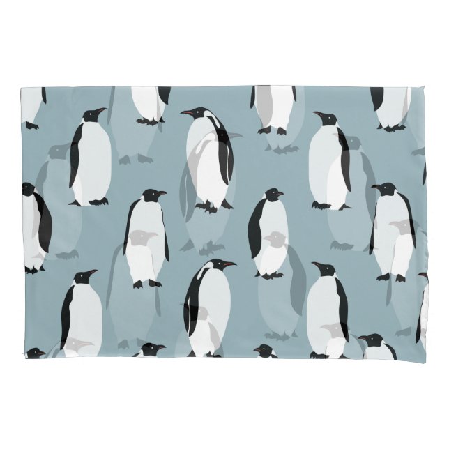 Penguin Bird Animal Cute Pattern Pillowcase (Front)