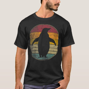 Penguin Bird Gift Retro Style Vintage Funny 70s 80 T-Shirt
