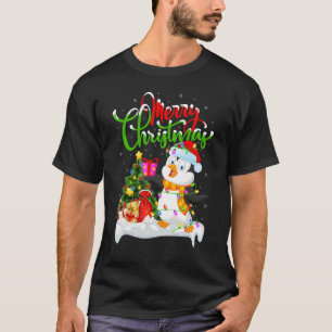 Penguin Bird Xmas Decorations Santa Penguin Chri T-Shirt