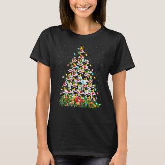 Penguin Bird   Xmas Lights Santa Penguin Christmas T-Shirt