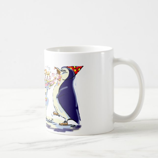 PeNgUiN BiRtHdAy Coffee Mug (Right)