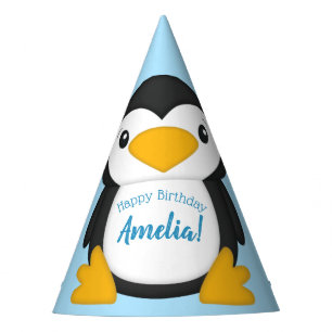 Penguin Birthday Party Blue Party Hat