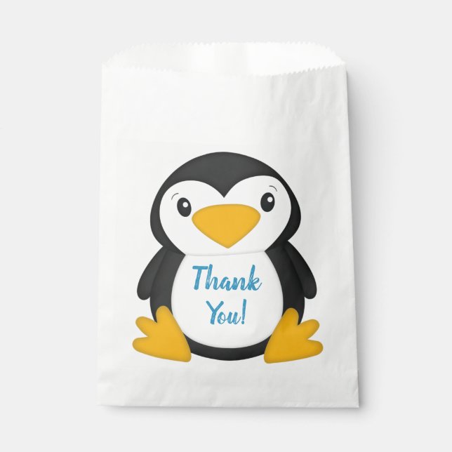 Penguin Birthday Party Favour Bags (Front)