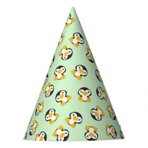 Penguin Birthday Party Green Party Hat