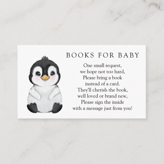 Penguin Books for Baby Request Enclosure Card (Front)