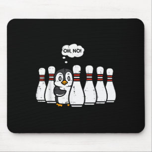 Penguin Bowling Ns Oh No Funny Bowler Player Men W Mouse Mat