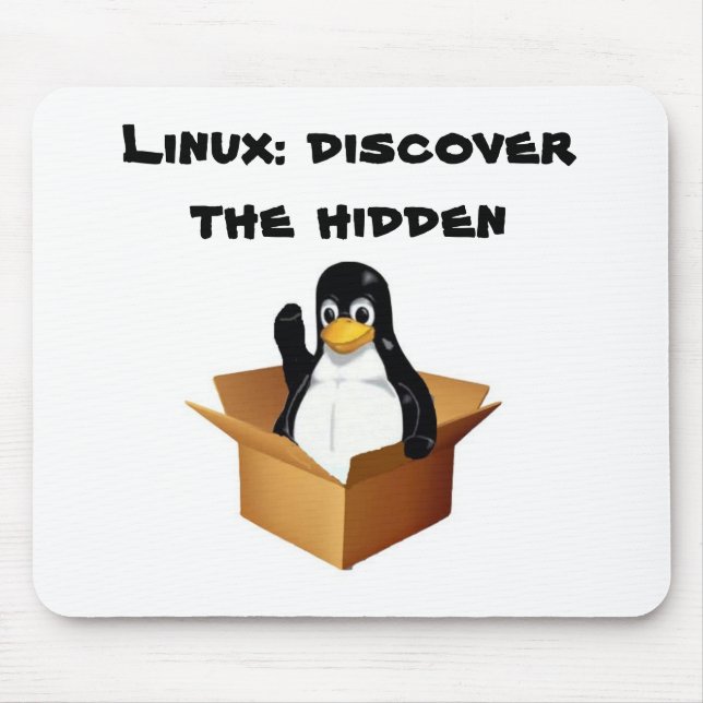 penguin box1 copy, Linux: discover the hidden Mouse Mat (Front)