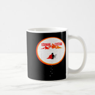 Penguin but why head towards the mountains penguin coffee mug