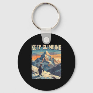 Penguin but why meme mountain climbing key ring