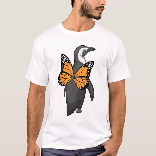 Penguin Butterfly wings T-Shirt (Front)