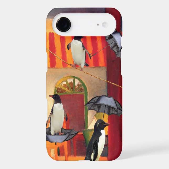 Penguin Cafe Case-Mate iPhone Case (Back)