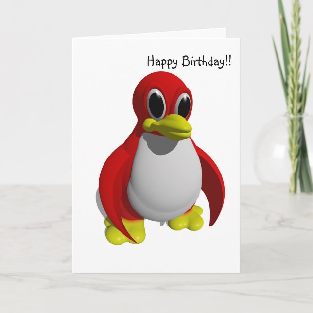 Penguin card (Front)