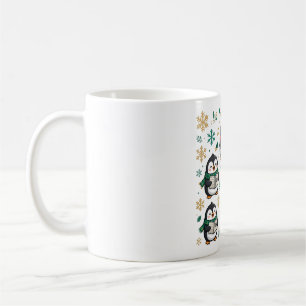 Penguin Carolers Singing Christmas Coffee Mug