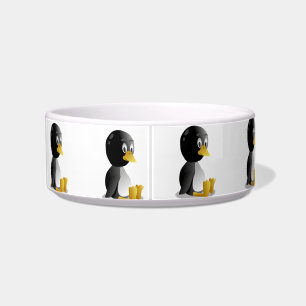 Penguin cartoon Pet Bowls (2) sizes