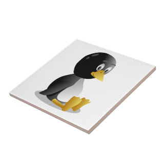 Penguin cartoon tile