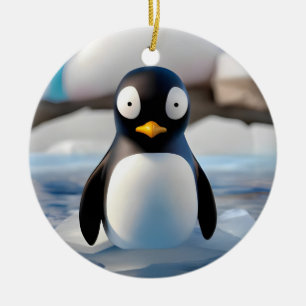Penguin Ceramic Tree Decoration