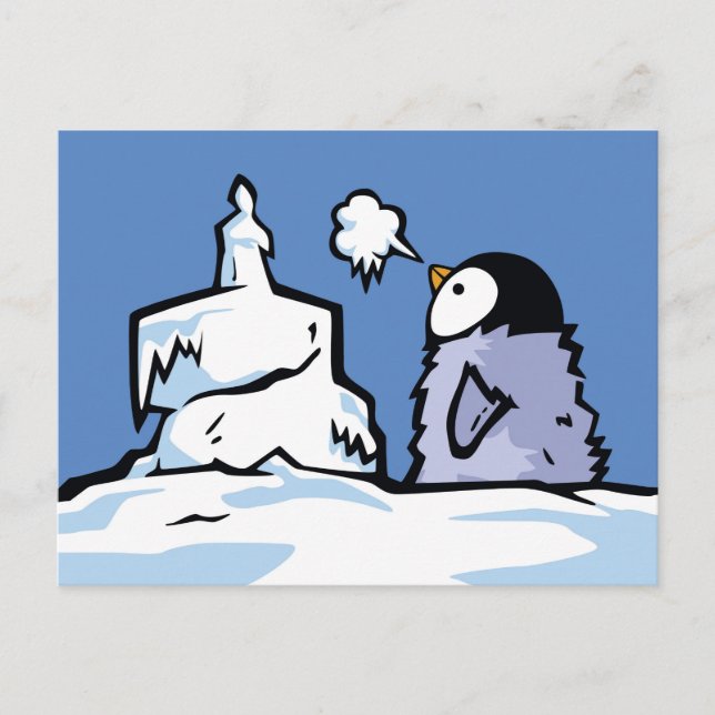 Penguin Chick Birthday Post Card (Front)