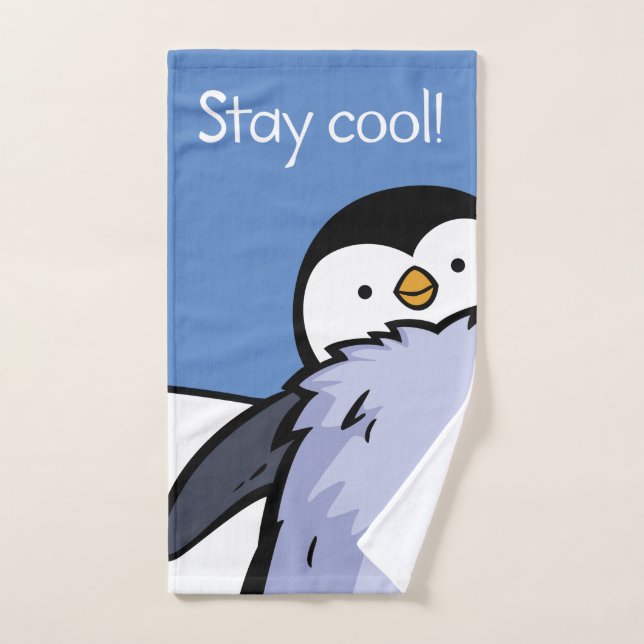 Penguin Chick Close Up Bath Towel (Hand Towel)