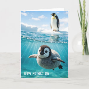 Penguin Chick For Mother's Day Card