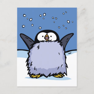Penguin Chick Happy Post Card