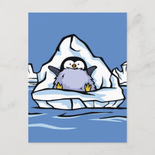 Penguin Chick Iceberg Post Card