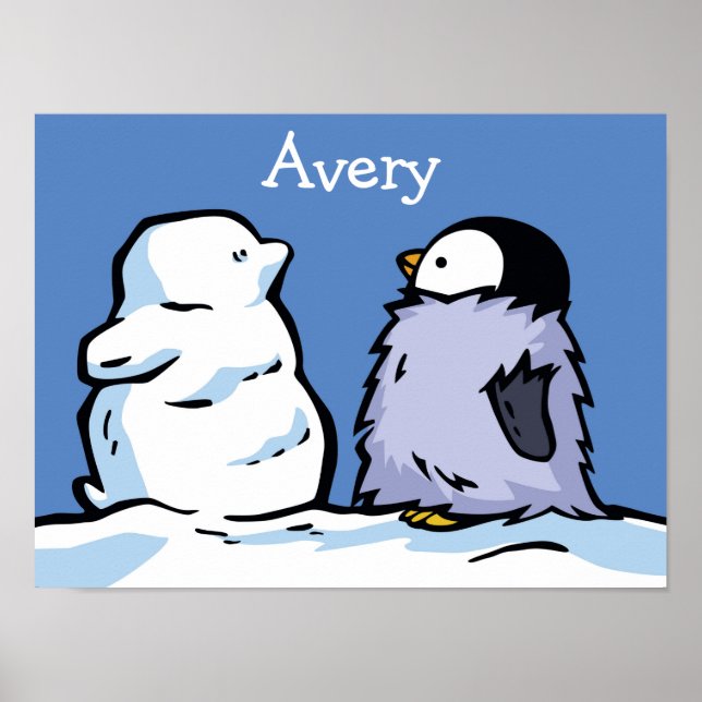 Penguin Chick Snow Poster (Front)