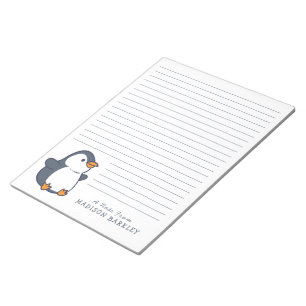 Penguin Children's Personal Stationary Notepad