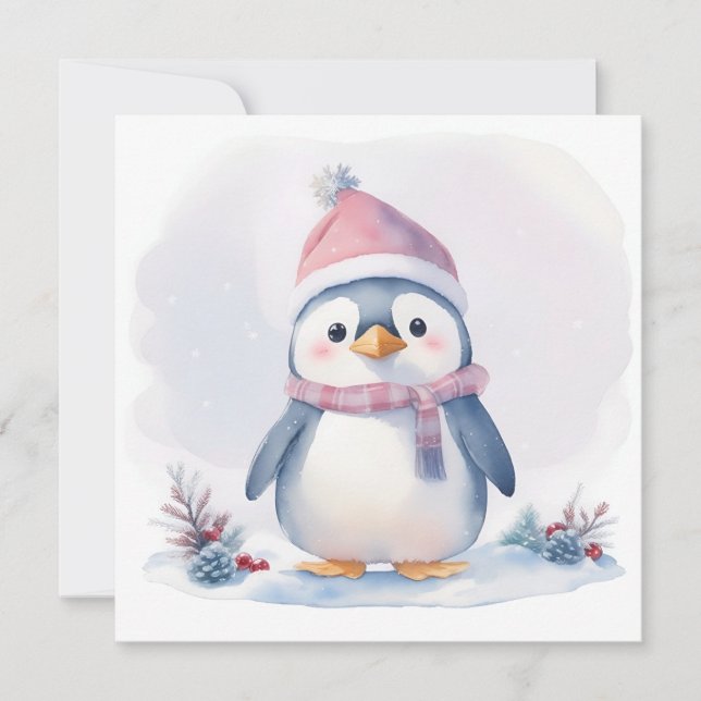 Penguin Christmas Card (Front)