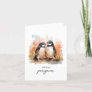 Penguin Christmas Card Husband Wife