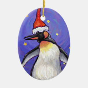 Penguin Christmas Ceramic Tree Decoration