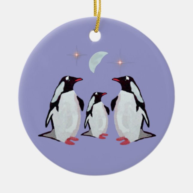 Penguin Christmas Family Ornaments (Front)