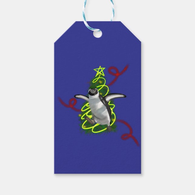 Penguin Christmas Gift Tags (Front)