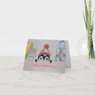 Penguin Christmas Greeting Card