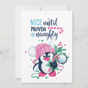Penguin Christmas Holiday Card