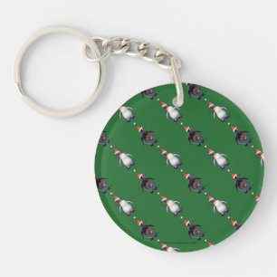 Penguin Christmas Key Ring