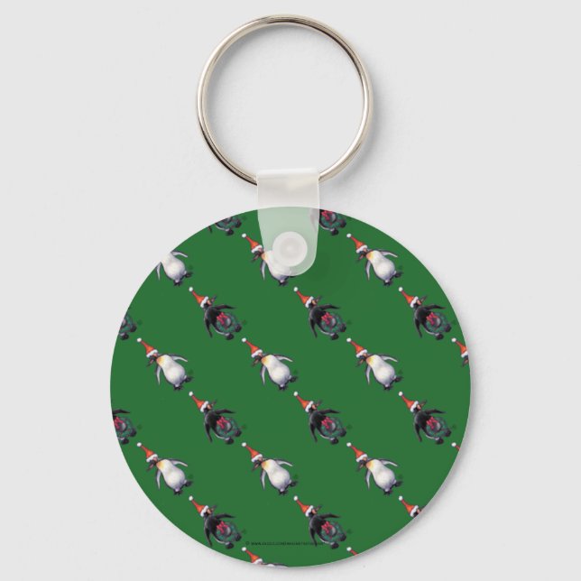 Penguin Christmas Key Ring (Front)
