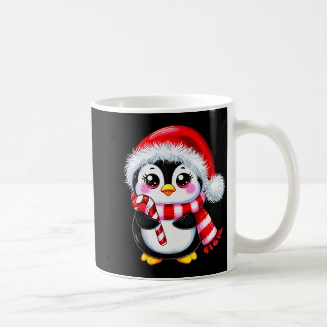 Penguin Christmas Lover Uni-adult Black Small Mode Coffee Mug (Right)