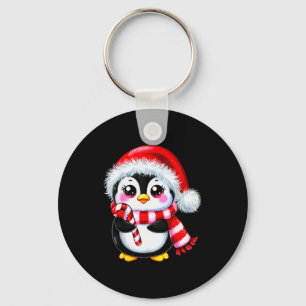 Penguin Christmas Lover Uni-adult Black Small Mode Key Ring