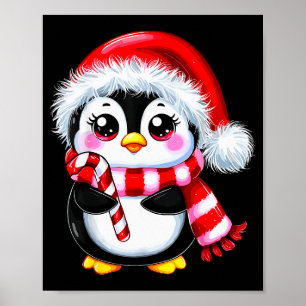 Penguin Christmas Lover Uni-adult Black Small Mode Poster