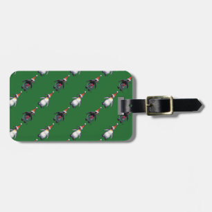 Penguin Christmas Luggage Tag