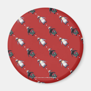 Penguin Christmas Magnet