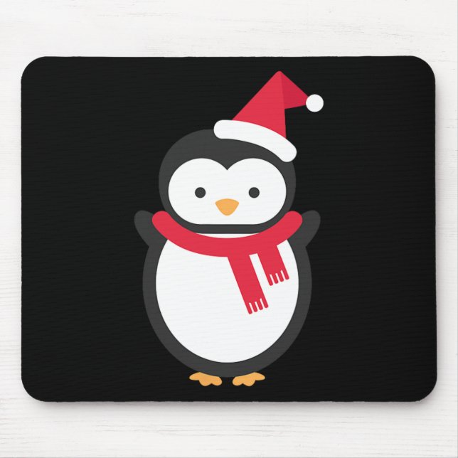 Penguin Christmas  Mouse Mat (Front)